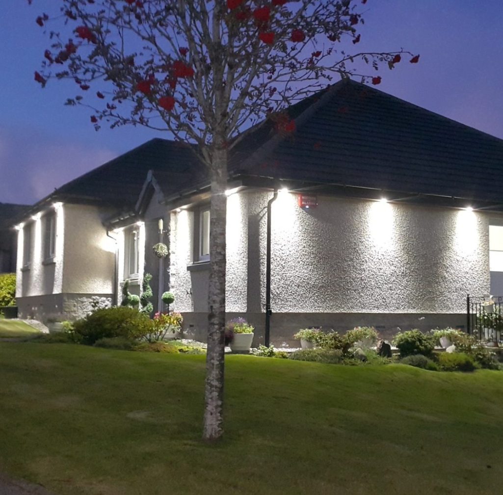 Aberdeen soffit lighting installers External Led house lighting